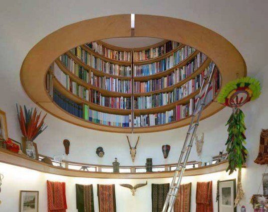 Book Shelf in Ceiling