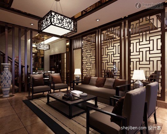 design-of-chinese-style-living-room-dividers