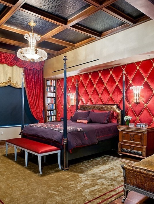 red bedroom