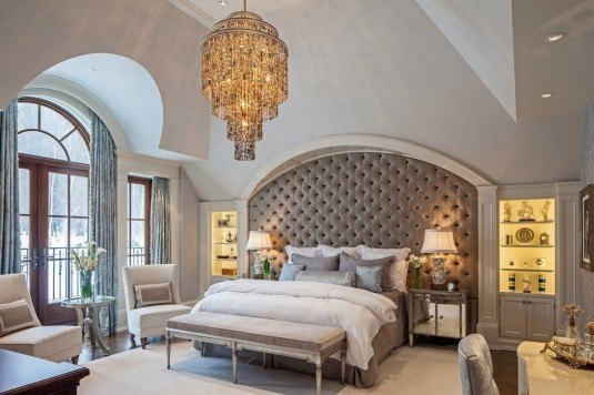 tufted bedroom