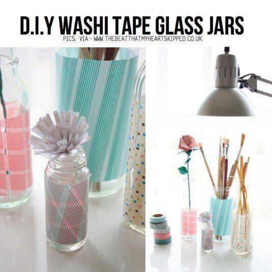 washi-tape-glass-jars