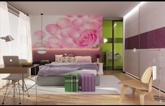 modern-girly-bedroom-with-sliding-panel-closets