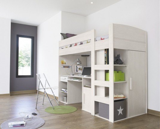 kids-loft-bed-with-desk-and-storage-uk