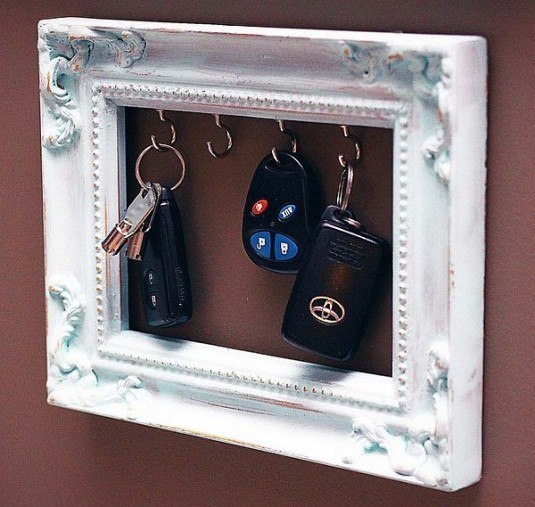 diy-picture-frame-key-holder