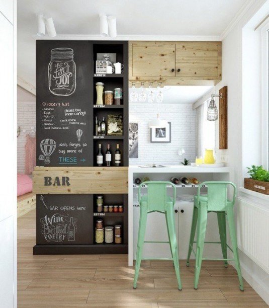 creative-kitchen-chalkboard-wall-ideas-small-kitchen-decorating-ideas