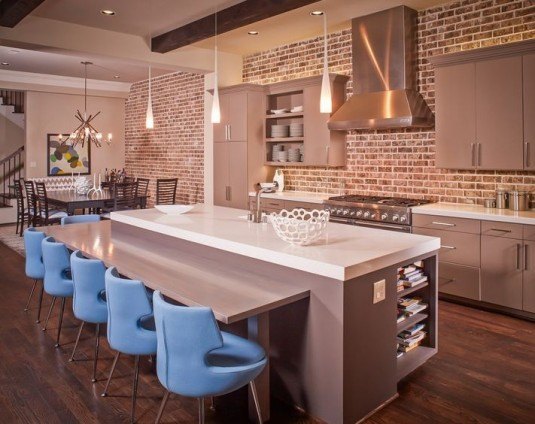 exposed-bricks-wall-kitchen