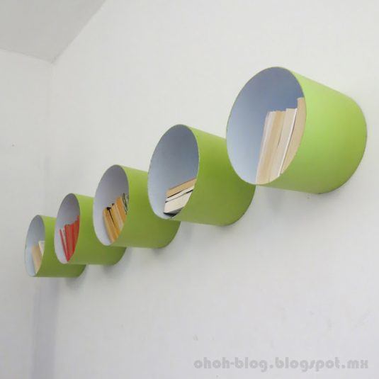 Plastic-buckets-turned-into-shelves