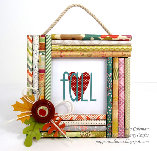 rolled paper frame Amanda Coleman Epiphany Crafts blog