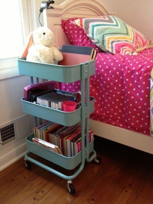 teenage-bedroom-colorful-rolling-stand