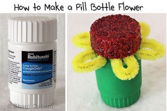 1-PIll-Bottle-Flower-Craft