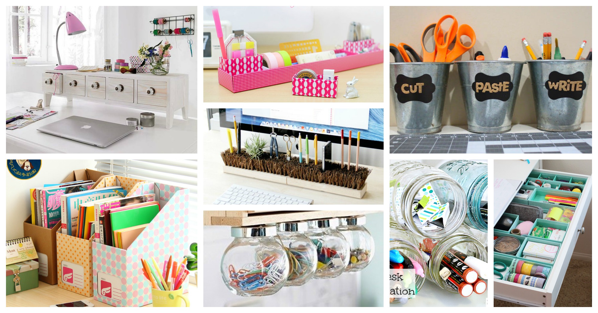 50 Dollar Store Office Organization Ideas - Prudent Penny Pincher