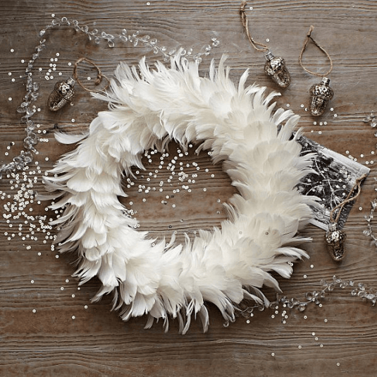 White-Feather-Wreath