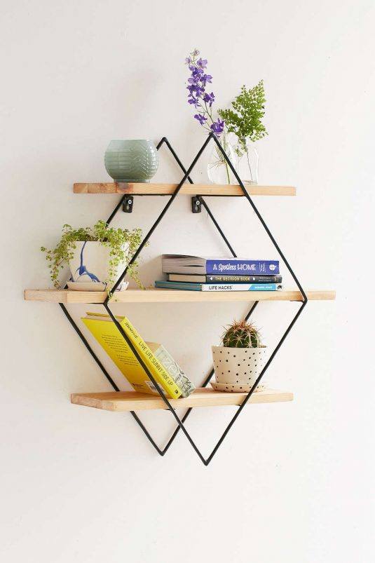 15 Diy Geometric Shelves You Can Make, Geometric Shelving Designs