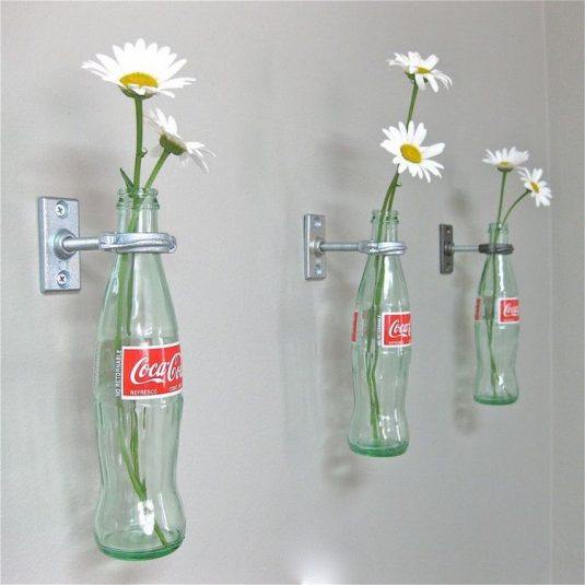 Recycled-Glass-Bottles-Flower-Vases