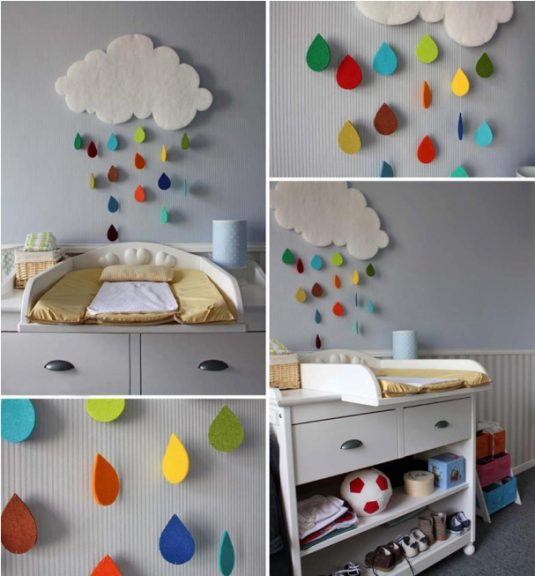 diy-baby-room-decor-rainy-cloud-raindrops-felt-colourful