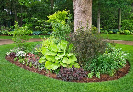 landscaping around a square patio - google search