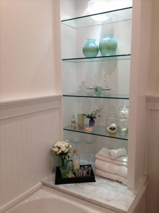 glass shelves for bathroom {modern double sink bathroom vanities|60\ -