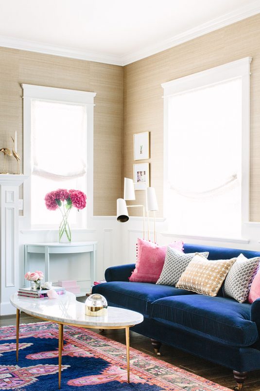 Blush And Navy Interior Ideas Feature The Latest Trend In The Right Way