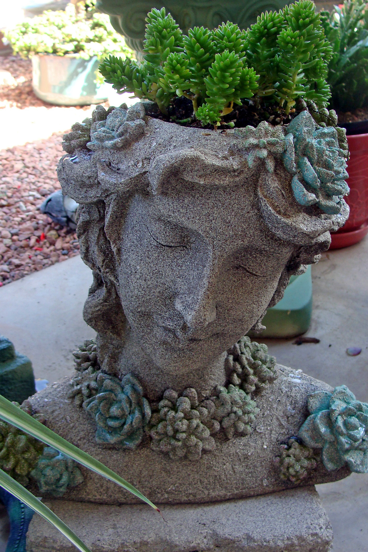 head planters diy planter dazzling pot magic flower pots plant face source landscaping pottery backyard yard