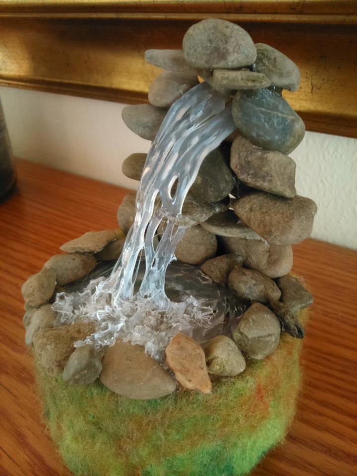 glue gun waterfall diy fountain source won