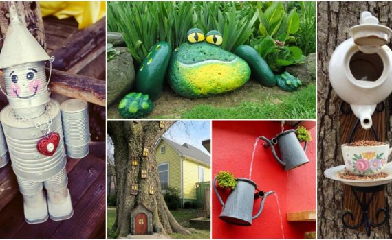 Ordinary Things Turned Into Amazing DIY Garden Decor Without Costing Anything