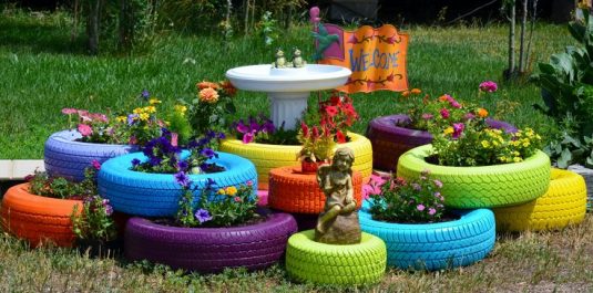 DIY Tire Decor That Brings Color In Your Garden+Very Important Tip