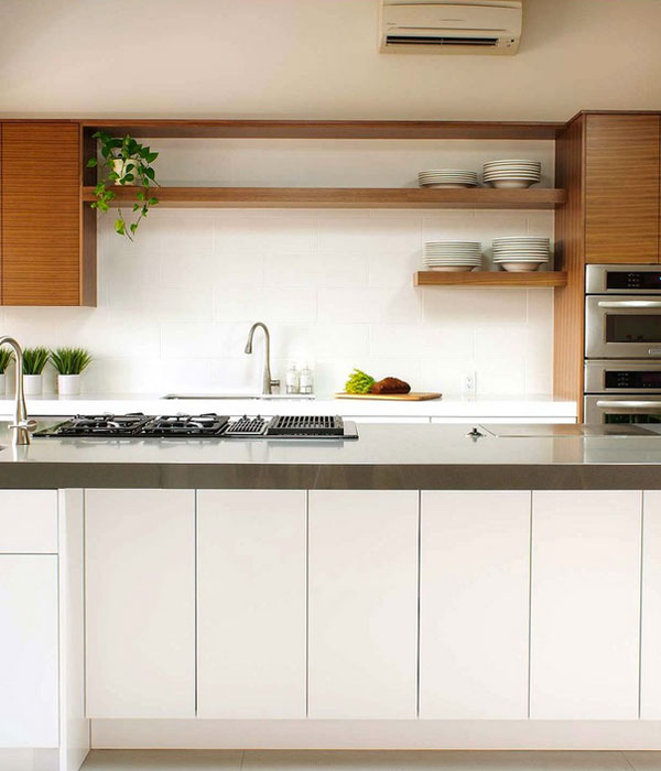 White And Wood Is The Trendiest Combination For Kitchen Design