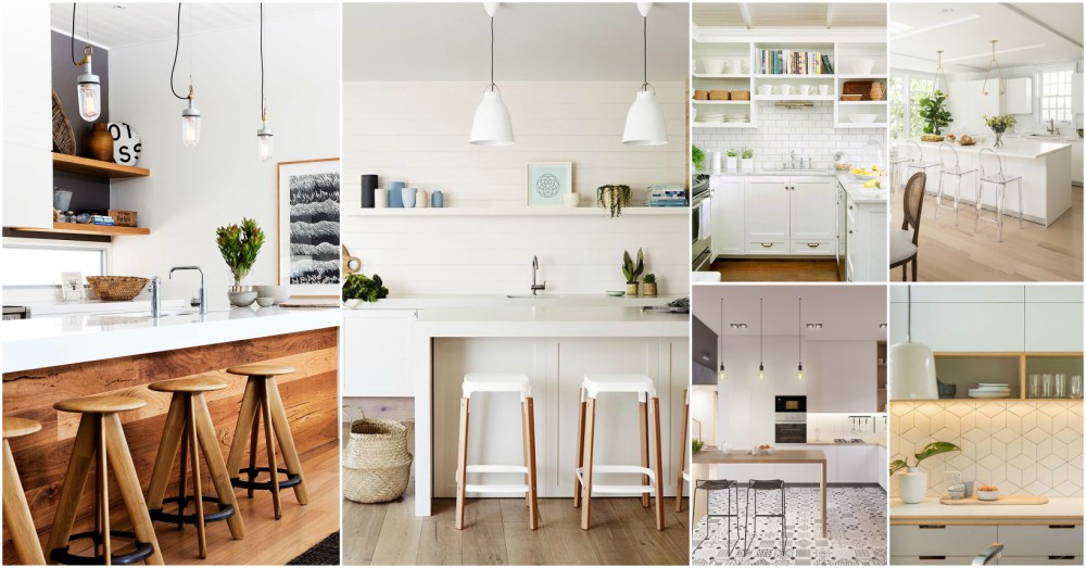 White And Wood Is The Trendiest Combination For Kitchen Design