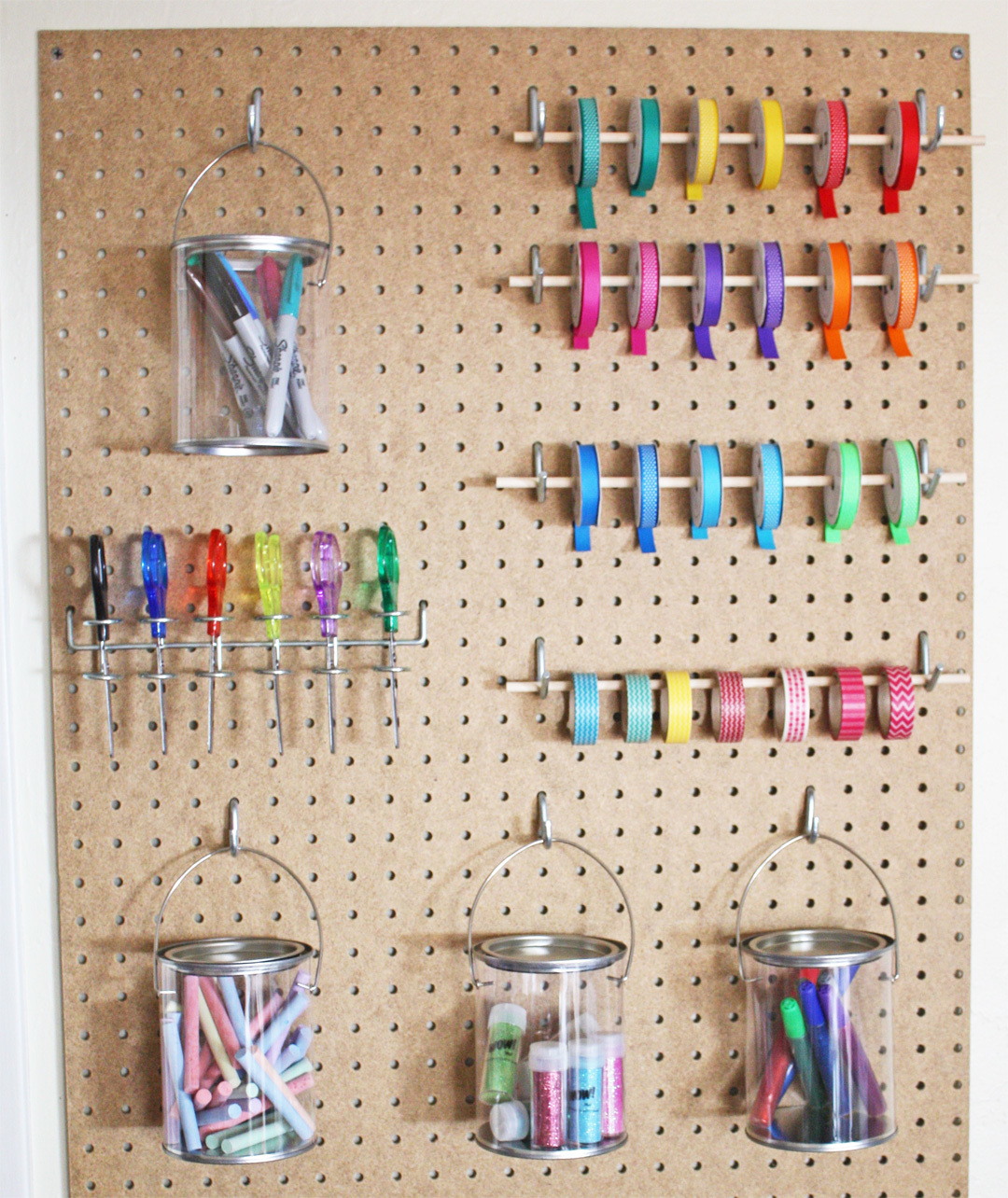 Brilliant And Cheap Pegboard Organization Ideas To Keep Any Room Tidy