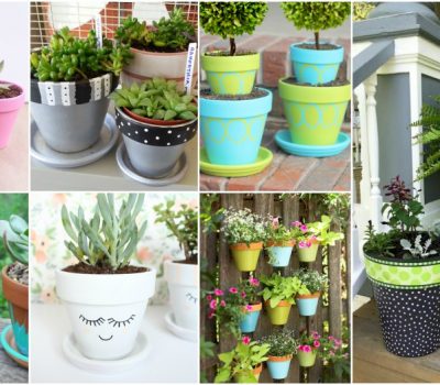 Awesome DIY Painted Clay Pots To Cheer Up Your Outdoor Space