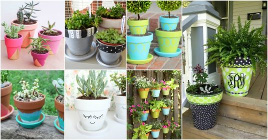 Awesome DIY Painted Clay Pots To Cheer Up Your Outdoor Space