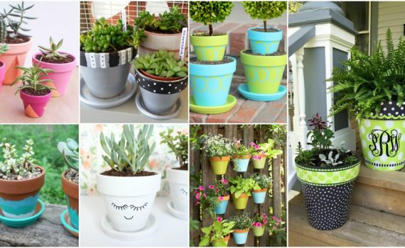 Awesome DIY Painted Clay Pots To Cheer Up Your Outdoor Space