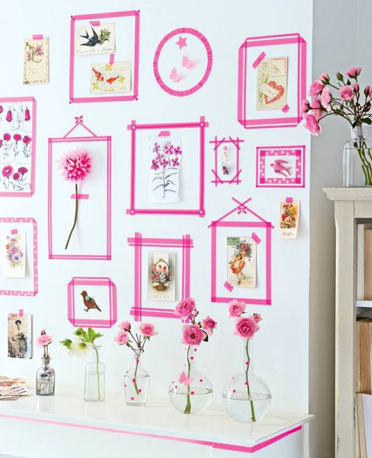 Washi Tape FramesA Fun And Cheap Way To Create A Wall Gallery
