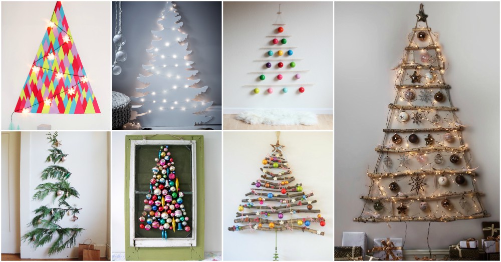 Magnificent Wall Christmas Tree Ideas That Are Perfect For Small Homes