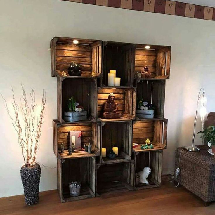 Wooden Crate Shelving Ideas That Will Make You Say Wow