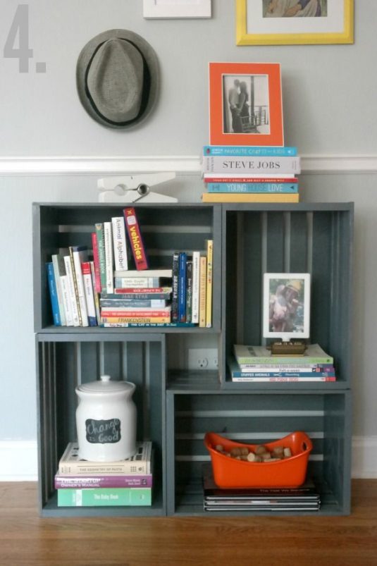 Wooden Crate Shelving Ideas That Will Make You Say Wow