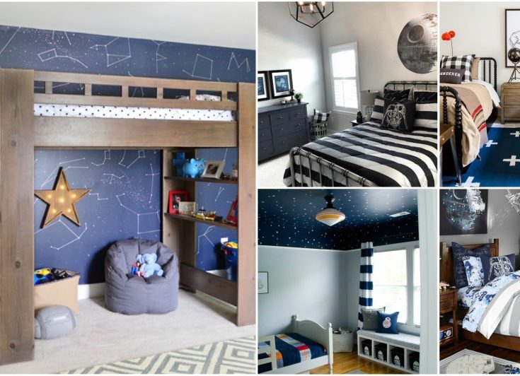 boys space themed bedroom