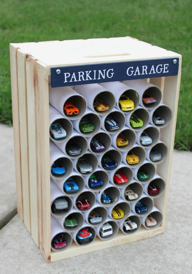 pvc toy car garage