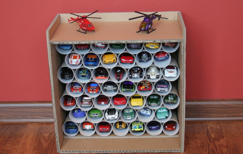 toy car storage diy