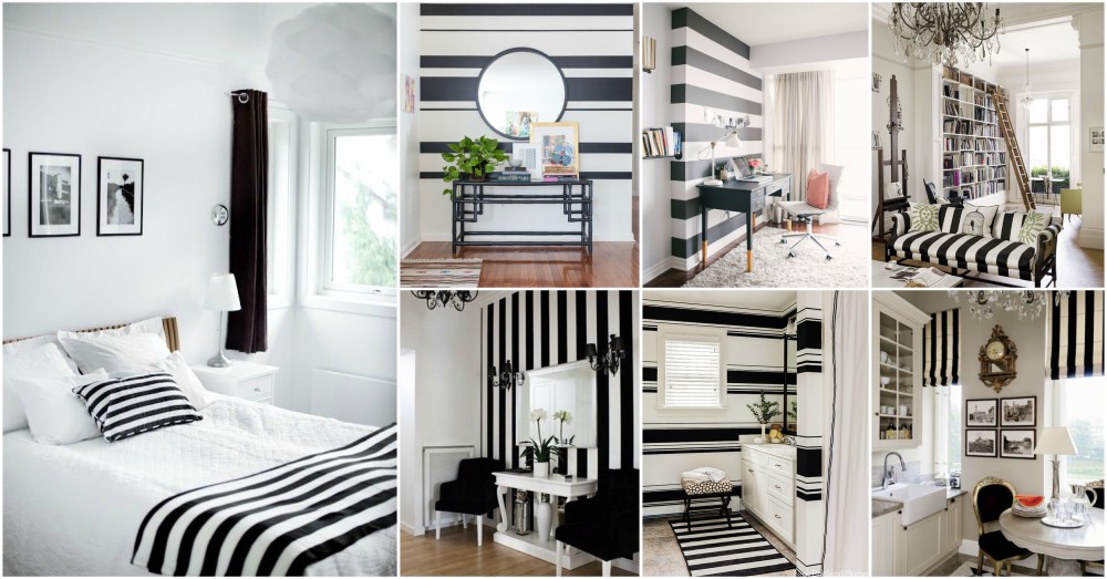 How To Decorate With Black And White Stripes