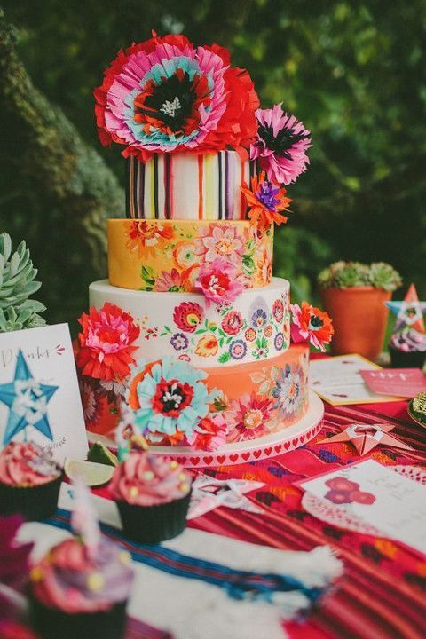 Mexican Wedding Cake Ideas That Are So Colorful