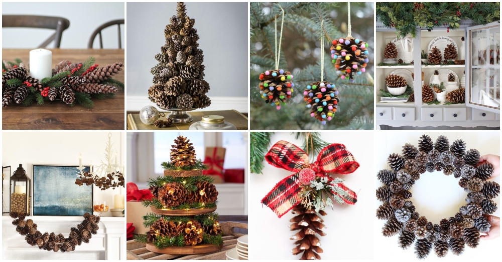 6 Ways To Rule The Pine Cone Christmas Decor