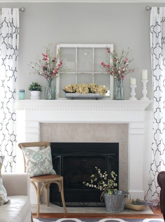 Practical Spring Mantel Decor Ideas To Bring Freshness